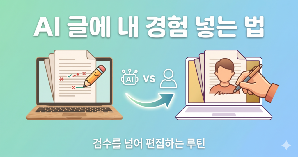 AI 글 편집 내 경험 넣는 법