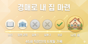 경매로 내 집 마련 6개월 전체 타임라인