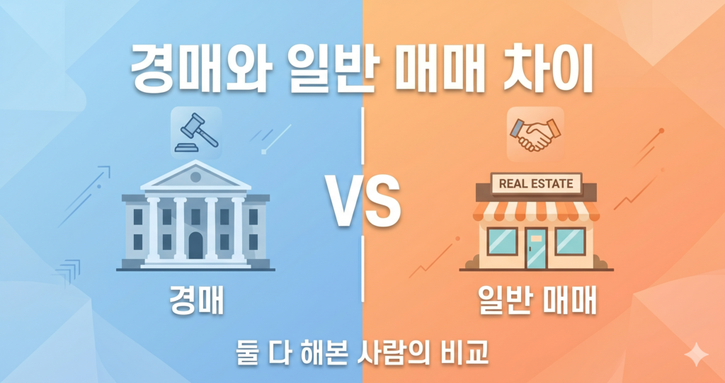 경매와 일반 매매 차이 비교 경험
