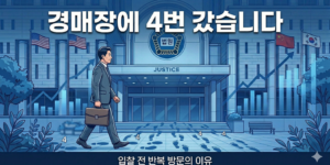 법원 경매장 4번 방문